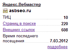 Виджет Яндекс веб мастер